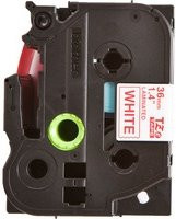 Brother Schriftbandkassette TZe-262 Laminiertes Band Rot auf Weiß 36 mm x 8 m - Bild 1