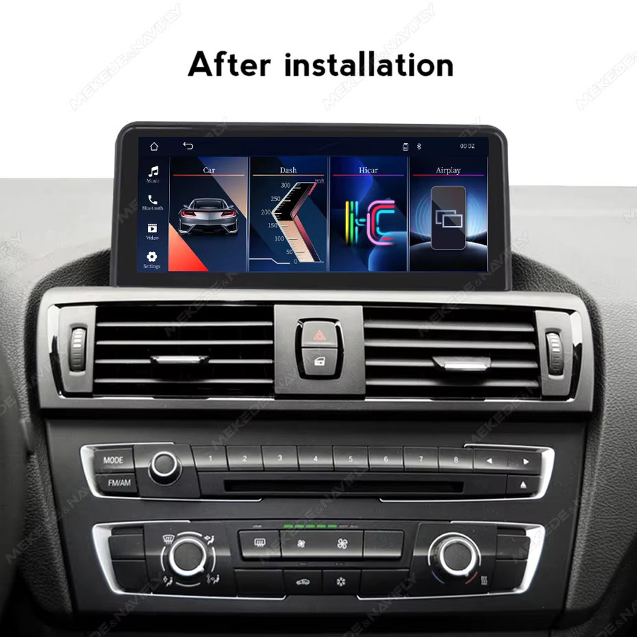 MEKEDE Linux Auto-Multimedia-Bildschirm 10,25 Zoll für BMW 1 2 3 4 Serie, QLED Touch Stereo mit kabellosem CarPlay, Android Auto, GPS und Bluetooth, Farbe: Schwarz - Bild 3