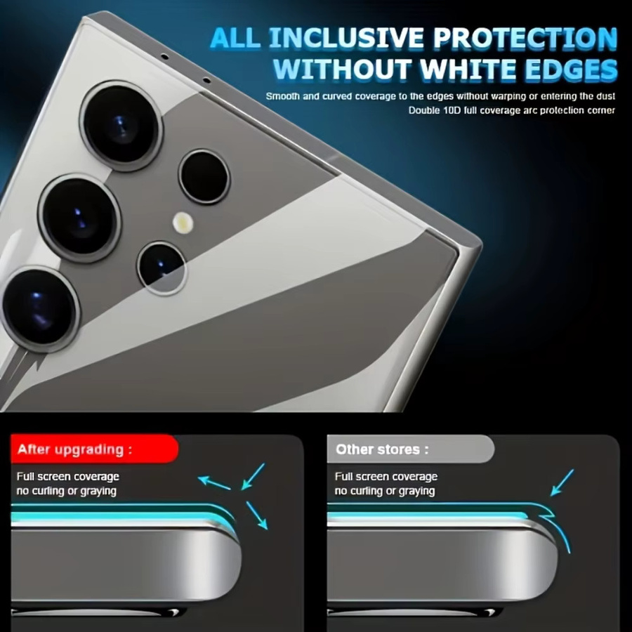 NNBILI 4er-Pack Hydrogel-Schutzfolie für die Rückseite von Samsung Galaxy S26 Ultra S25 S24 S23 S22 S21 Plus, weiche TPU-Folie, transparent - Bild 3
