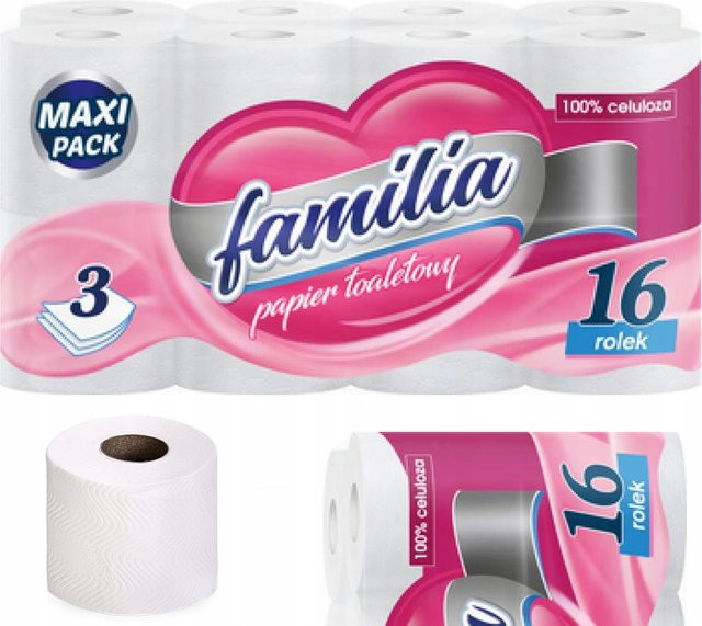 PSB Toilettenpapier weiß, 3-lagig, 16 Rollen - Bild 1
