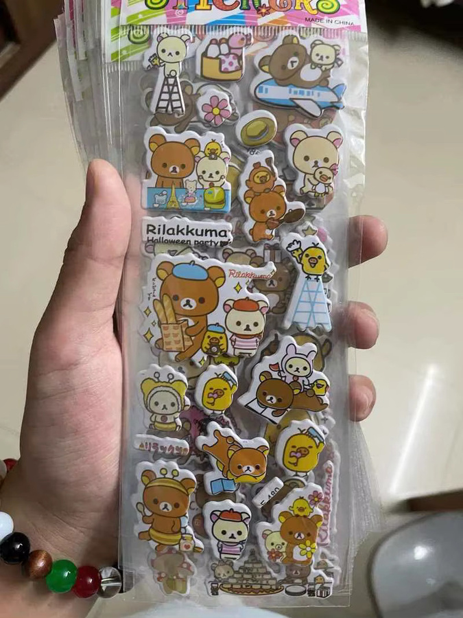 Rilakkuma Bubble Sticker, 3D Puffy Sticker, multicolor - Bild 3