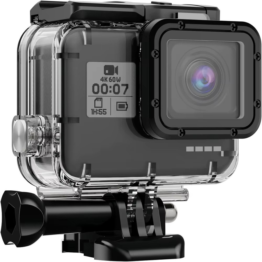 GoPro Unterwasser-Gehäuse für Hero 5, Hero 6 und Hero 7, schwarze wasserdichte Tauchabdeckung für deine Action-Kamera - Bild 2