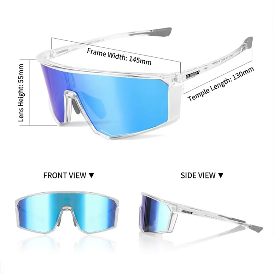 G. UKOLY Sportsonnenbrille, Unisex, Vollrand, transparent - Bild 2