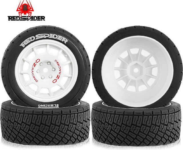 RS Red Spider RC Rally Off-Road Buggy Reifen, 4-teiliges Set, 1/10, 12 mm Sechskant - Bild 1