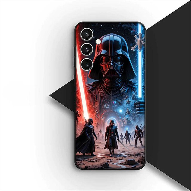 Handyhülle mit Yoda und Darth Vader Design für Samsung Galaxy S22 S21 S20 FE Ultra Plus A17 A15 A16 A25 A57 A37 in Multicolour - Bild 1