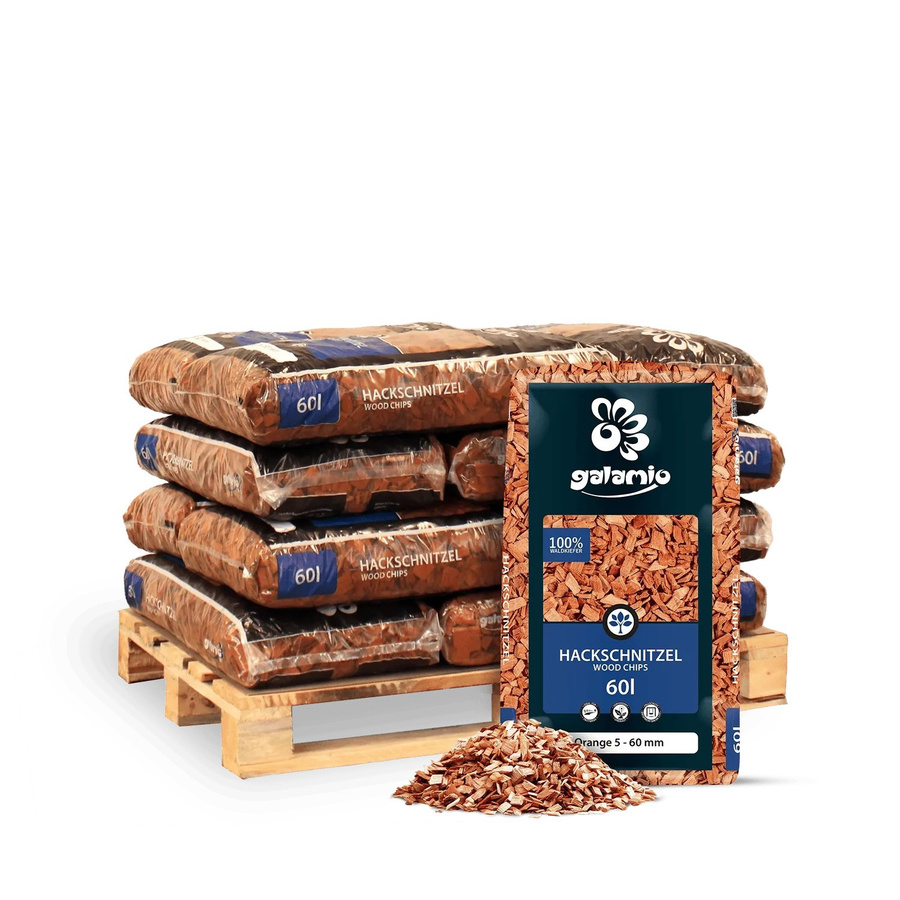 Galamio Holzhackschnitzel aus Kiefernholz in Orange, 720 l (12 x 60 l) - Bild 2