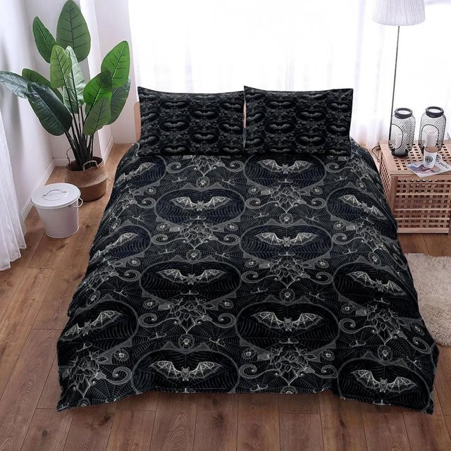 Bettwäsche Set Spukhaus Thriller von JMG Household Supplies in Schwarz, Material Mikrofaser Polyester, B/H: 140 x 210 cm - Bild 1