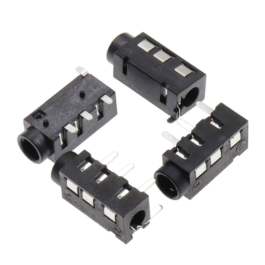 JCD 3,5 mm Kopfhörer Jack Audio Interface PJ320 DIP/SMD 3-Pin oder 4-Pin in Schwarz - Bild 2