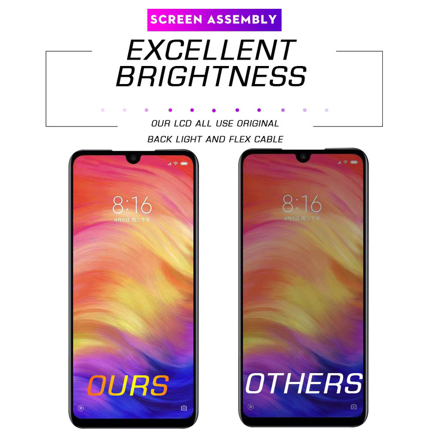 Xiaomi Redmi Note 7 LCD Display mit 6,53 Zoll IPS Touchscreen Digitizer Ersatzteil in Schwarz - Bild 5
