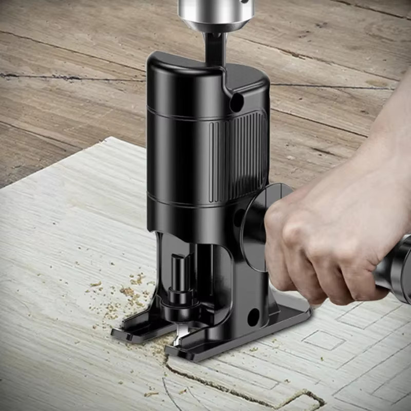 Wnew Stichsägen-Konverter-Adapter in Schwarz, tragbarer Säbelsägen-Aufsatz für Elektrobohrer zum Schneiden von Holz, PVC und Stahlrohren - Bild 2