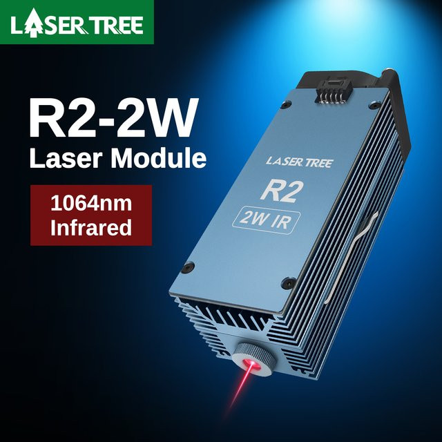 LASER TREE R2 2W 1064nm Infrarot-Lasermodul zum Gravieren von Kunststoff und Metall - Bild 1