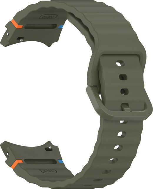Uhrenarmband Silikon, dunkelgrün, Samsung Galaxy Watch 7/FE/5 Pro/6/4 Classic - Bild 1