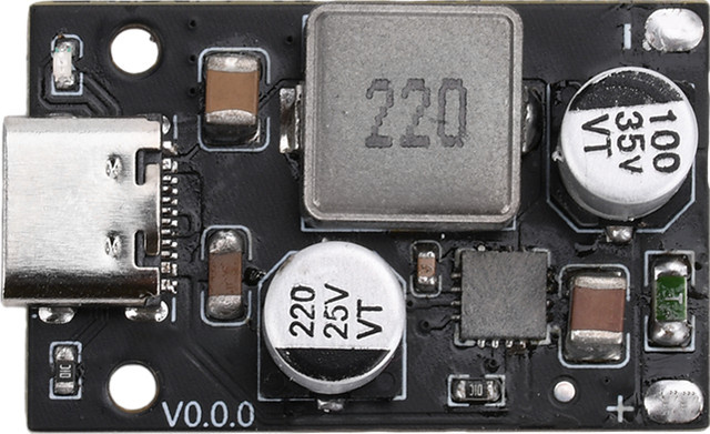 PD 65W Schnelllademodul mit USB-C-Schnittstelle, unterstützt PD3.1, QC3.0, SCP und PPS, schwarze Elektronik-Steuerplatine - Bild 1