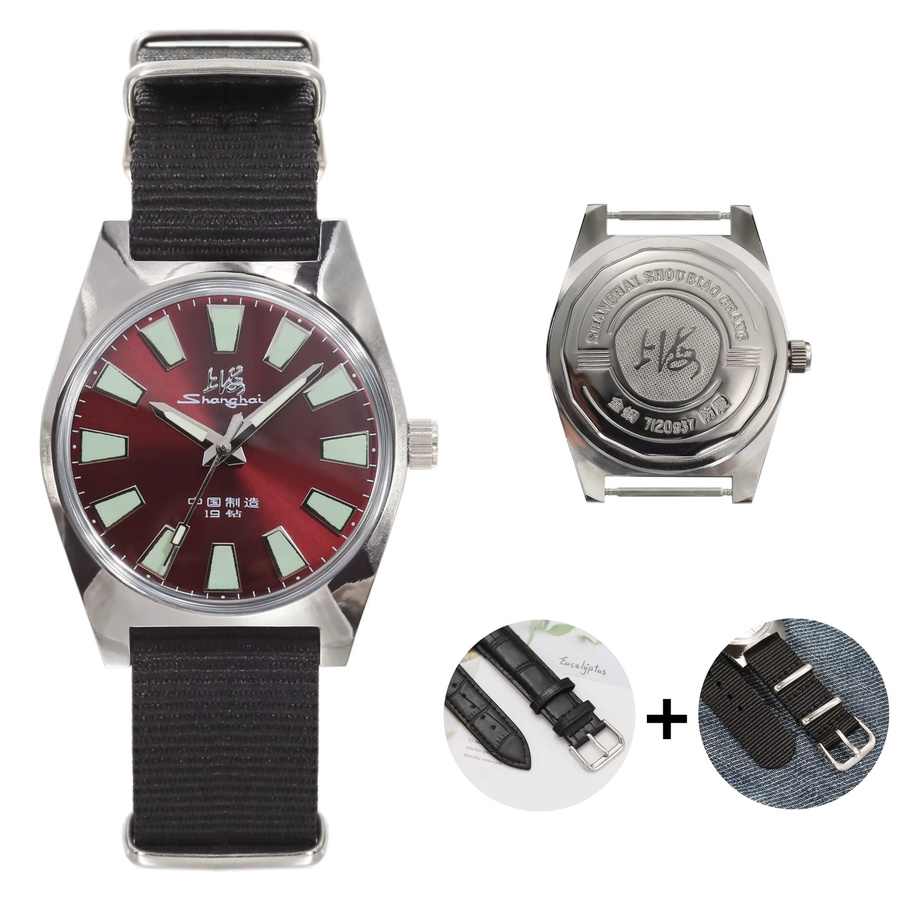 HEIMDALLR Armbanduhr, Handaufzug, Edelstahl, 36 mm, Herren, Schwarz - Bild 5