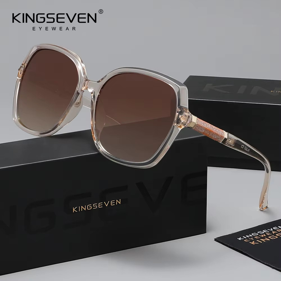 KINGSEVEN Sonnenbrille, Damen, Schmetterlingsform, Vollrand, Kunststoff - Bild 1