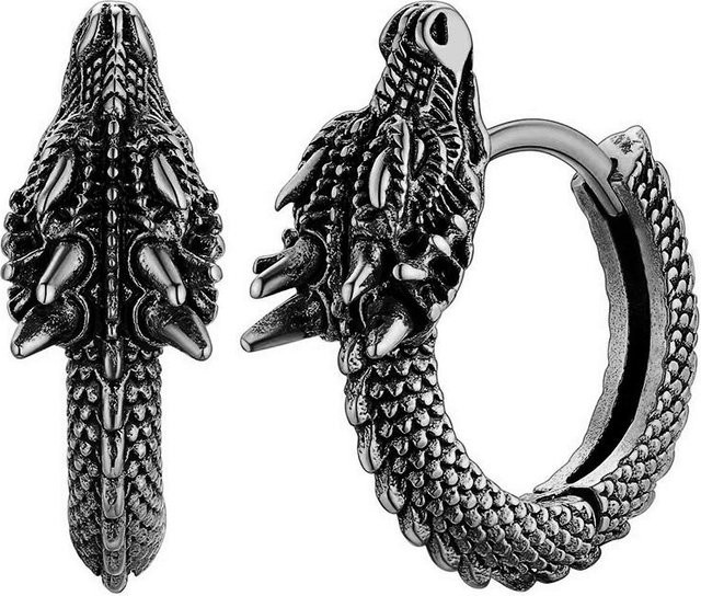 Rui Di Creolen, Chinesischer Drache, Edelstahl, Schwarz, Unisex - Bild 1