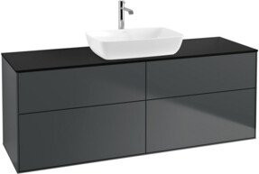V&B Waschtischunterschrank Finion in Blau lackiert, B/T/H: 160 x 50,1 cm - Bild 1