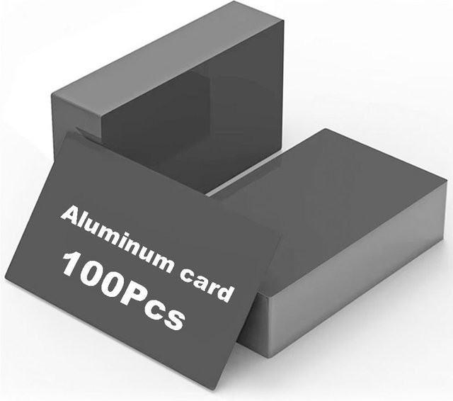 100 Stück KIYUE Aluminium Hundemarken Gelb zum Lasergravieren für DIY Namensschilder - Bild 1