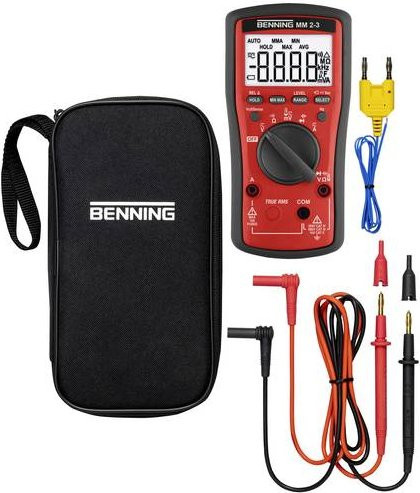Digital-Multimeter Benning MM 2-3 in Rot - Bild 1