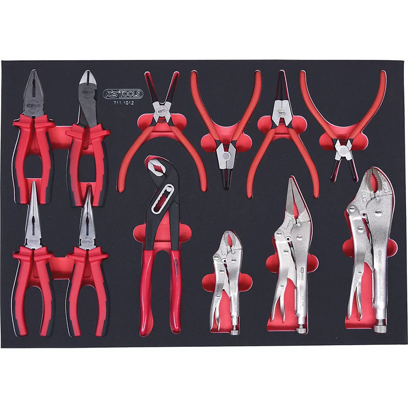 KS Tools SCS Zangen-Satz, 12-teilig in 1/1 Systemeinlage, rot - Bild 2