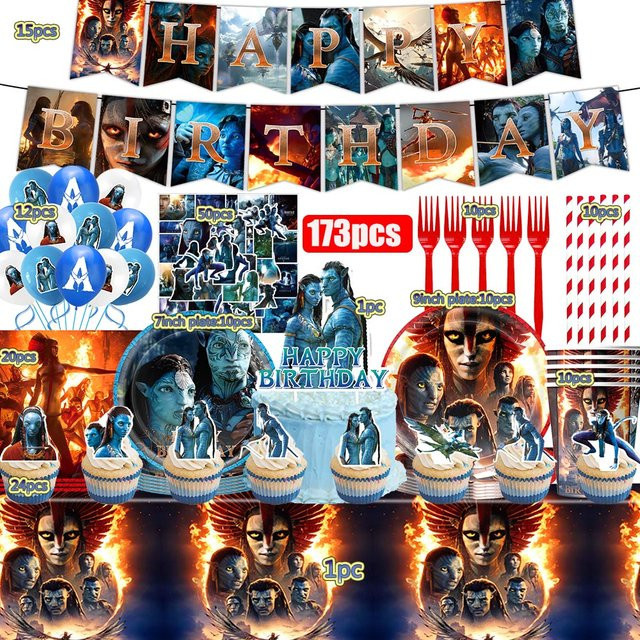 TAKARA TOMY Avatar Geburtstag Party Decor Geschirr Teller Serviette Ballon Set - Bild 1