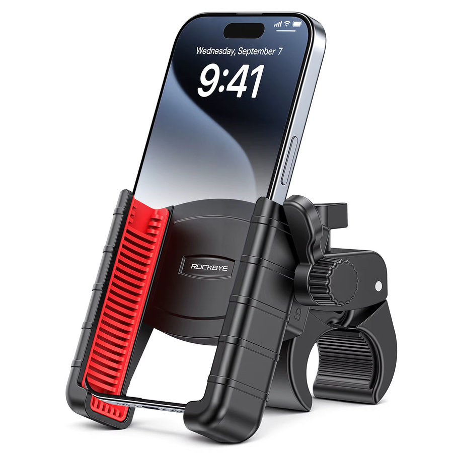 Rockbye Fahrrad-Handyhalterung 360 Grad in Schwarz für Mobiltelefone von 4,7 bis 7 Zoll, universeller stoßfester GPS-Clip für dein Fahrrad - Bild 7