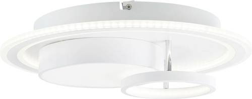 Brilliant Sigune LED-Deckenleuchte rund, Weiß/Schwarz, B/T/H: 40 x 40 x 10,5 cm, dimmbar mit Fernbedienung, 38W, 4400lm, 3000K - Bild 1
