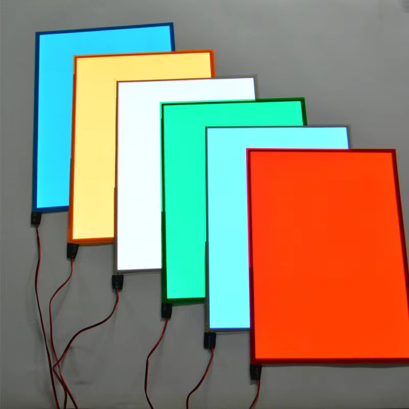 Zuschneidbares DIY Ultra-dünnes EL-Panel-Licht A5-Format in Gelb und Multicolour mit LED-Hintergrundbeleuchtung für DC12V, 5V USB oder 3V Batterie, B/H: 21 x 14,8 cm - Bild 3