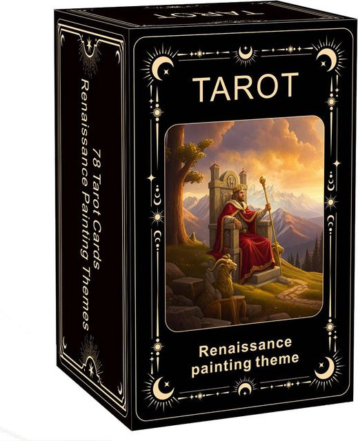Lemo Nade Tarot, Kartenspiel, 78 Karten, Renaissance-Malerei, brown - Bild 1