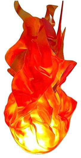 Batteriebetriebene Flammenlampe Schwebender Feuerball, Skull, rot, Halloween - Bild 1