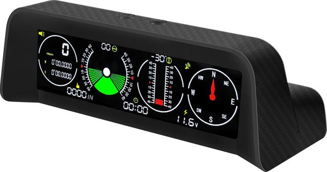MAIMEIMI X90 Auto-GPS-System mit digitalem Tachometer, Neigungsmesser und Autokompass in Schwarz - Bild 1