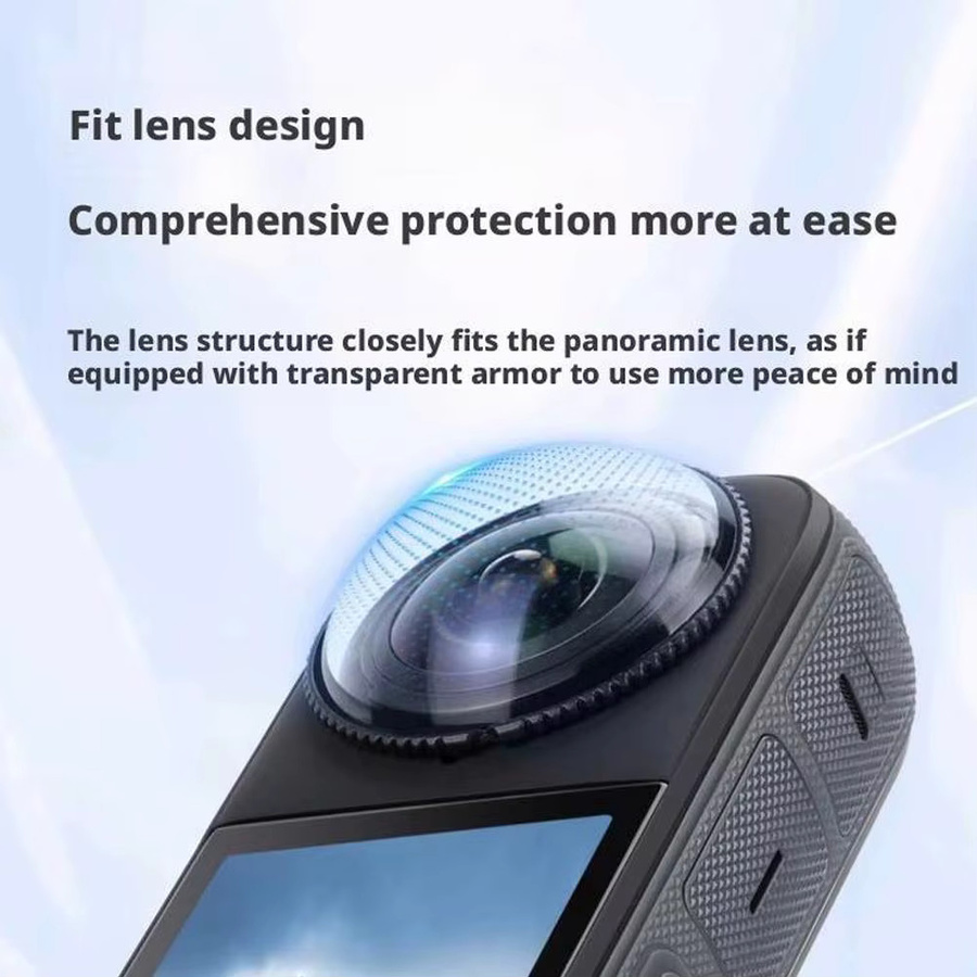 Insta360 X5 Objektivschutz aus gehärtetem Glas, transparente Kamera Objektiv Abdeckung für deine Insta360 X5 360 Action Kamera, Anti-Scratch Schutzfilm - Bild 4
