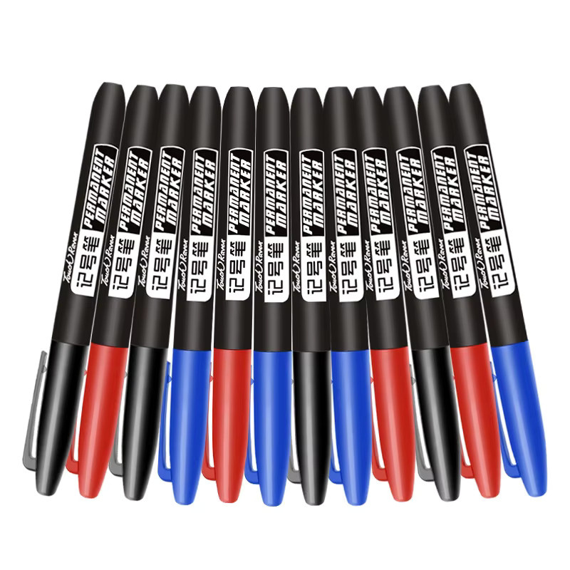 10er Set Permanent Marker mit feiner Spitze und wasserfester Tinte in Schwarz, Blau und Rot für Manga, Zeichnungen und Skizzen - Bild 2