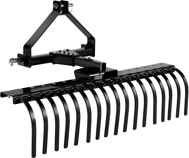 Buying Solutions MB Landschafts-Felsrechen mit 17 Stahlzinken, Winkelverstellbar, Schwarz, Breite: 127 cm - Bild 1