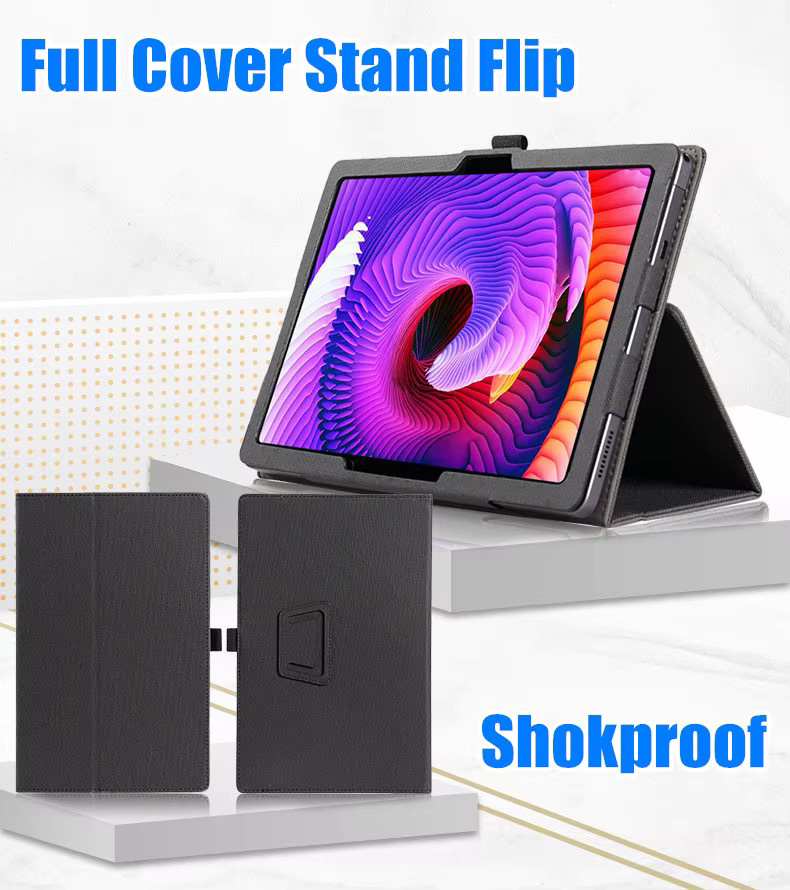 n-one Schutzhülle für iPad X X1 11 Zoll, magnetische Flip-Case aus Leder mit Handhalter, Schwarz - Bild 4