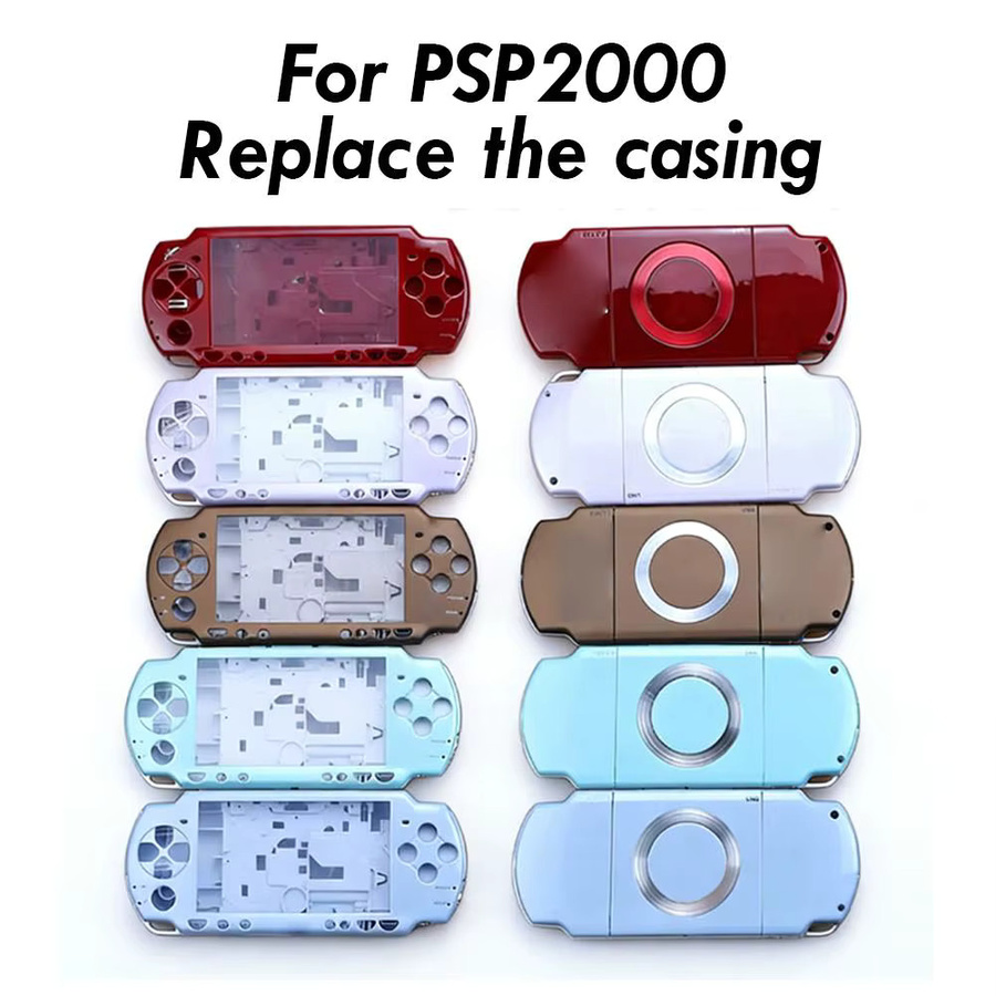 Sony Ersatzgehäuse DIY-Set für PSP 2000 Konsolen-Reparatur mit Austauschabdeckung und Tasten - Bild 3