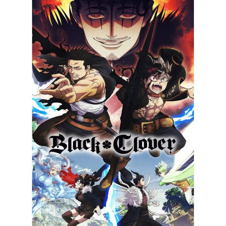 Black Clover Wandkunst Poster Aufkleber in Multicolour, wasserfester Wandaufkleber für Wohnzimmer und Schlafzimmer - Bild 6