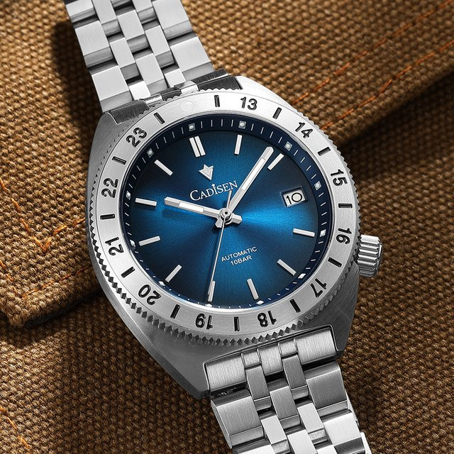 CADISEN Armbanduhr Automatik, Edelstahl, Saphirglas, Herren - Bild 1