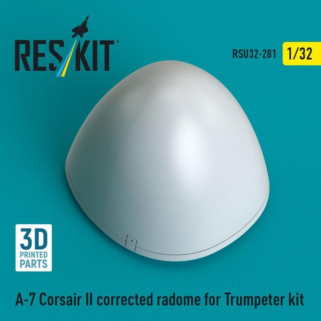 Trumpeter A-7 Corsair II - Corrected radome, 3D Printed - Bild 1