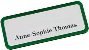 Eichner Namensschild magnetisch aus Kunststoff in Grün, B: 81 mm, H: 33 mm - Bild 1