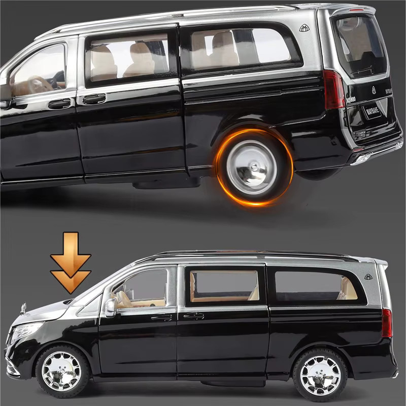 MAKEDA Maybach VITO VS680 MPV Modellauto, Maßstab 1:24, mit Sound und Licht - Bild 4