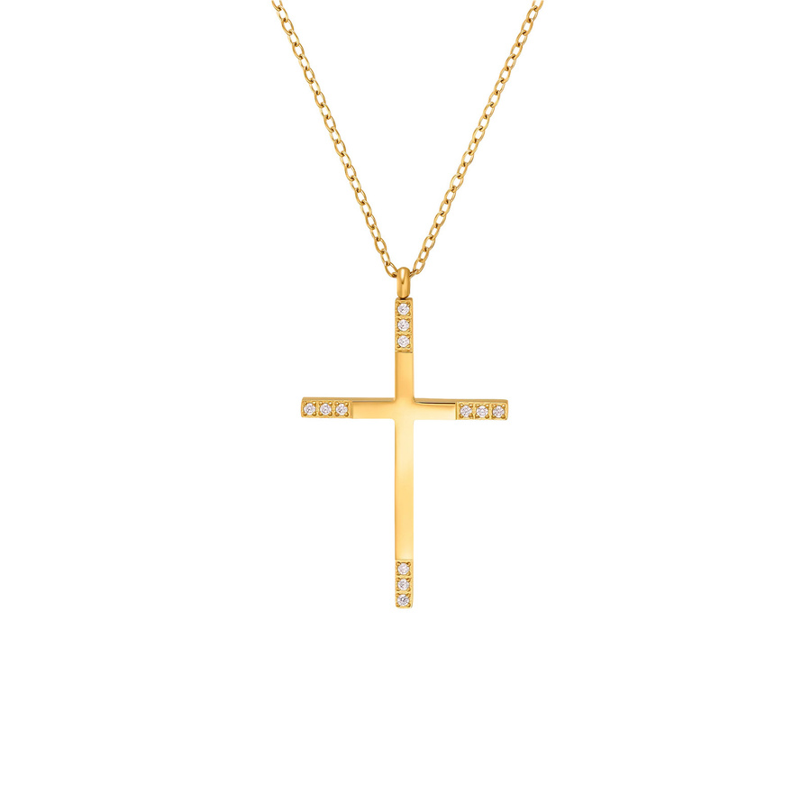 Mavie Kette, Gold, Zirkonia, Unisex - Bild 1