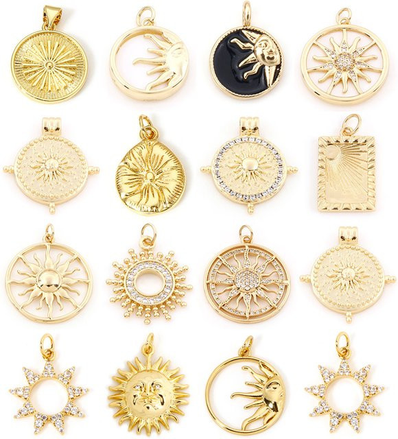 8seasons Anhänger Messing, Gold, Kristall, Damen - Bild 1
