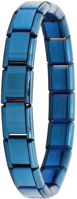 Hapiship Charm-Armband Edelstahl, blau, 17,5 cm, Damen - Bild 1