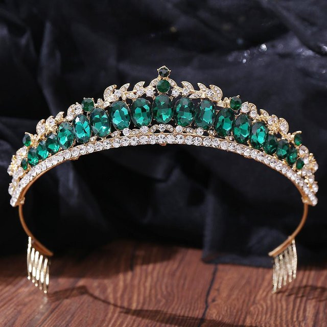 Tiara, Kristall, Schwarz, Damen - Bild 1