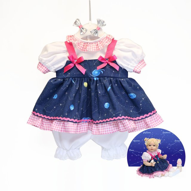 Ying Huan Mei Puppenkleid-Outfit Galaxy-Print, Weltraum, Zubehör - Bild 1