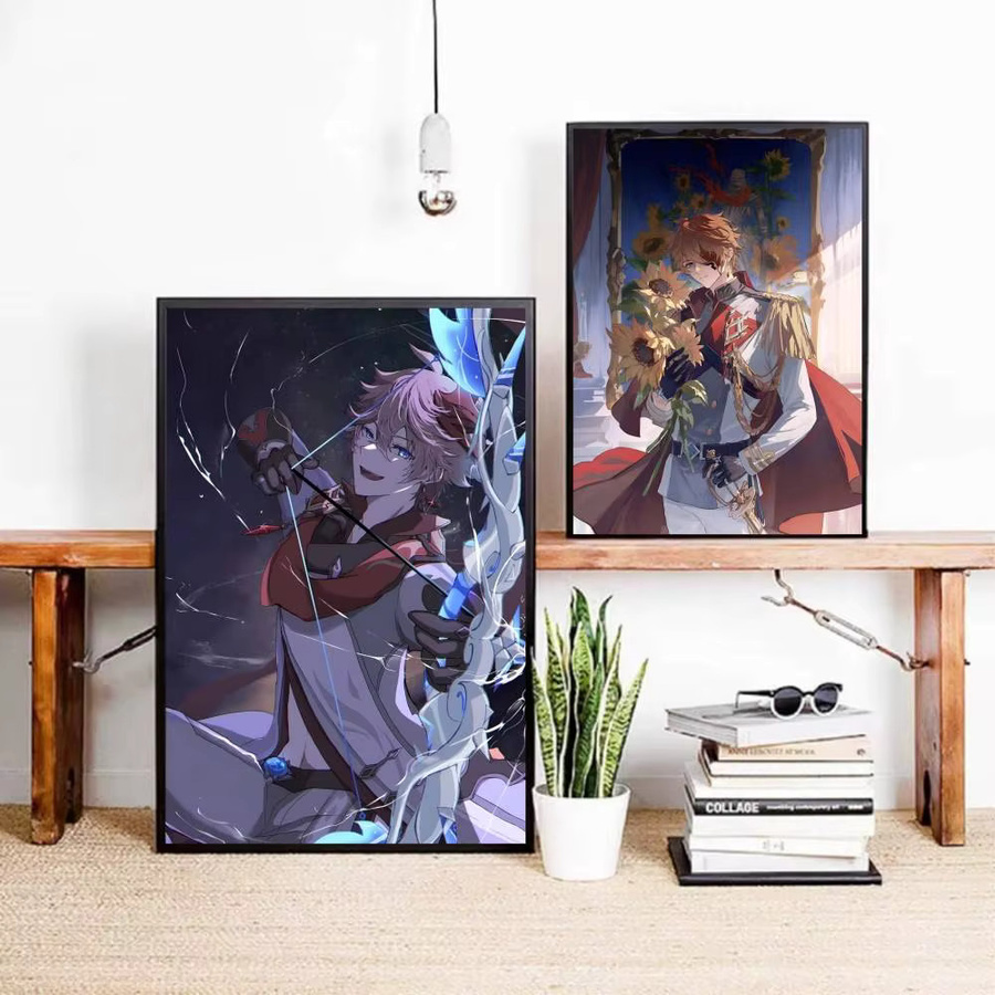 Genshin Impact Tartaglia Poster aus Papier, selbstklebend, Mehrfarbig - Bild 4