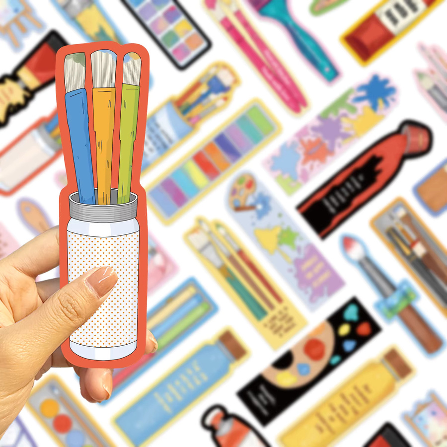 30 Stück Cartoon Lesezeichen mit Malerei-Design in Bunt für kreative Schreibwaren-Geschenke - Bild 3