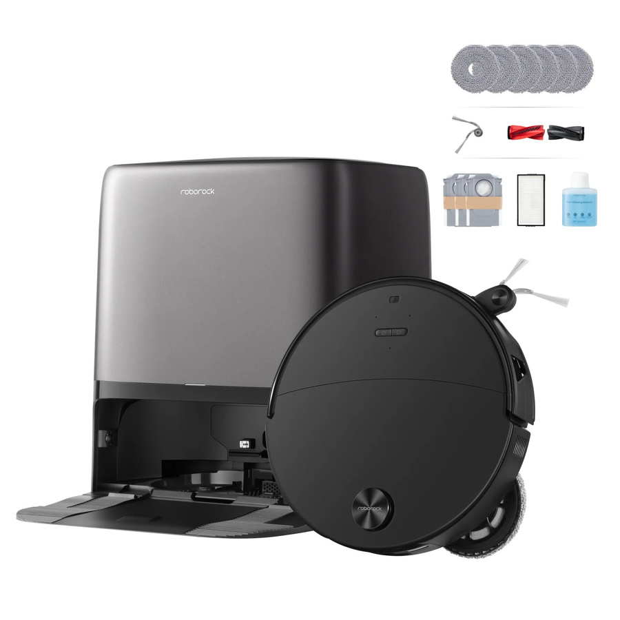 Roborock Saros 20 Neo Saug- und Wischroboter in Schwarz mit Heißwasserwischen, Anti-Tangle-Roller und Ladestation - Bild 1