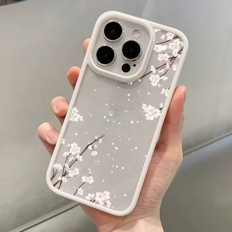 Samsung Handyhülle mit Kirschblüten Blumenmuster, stoßfeste Schutzhülle für Galaxy S26 S25 S24 Ultra S23 S21FE A56 A55 A54 A53 A16 A15 A35 A34 - Bild 2